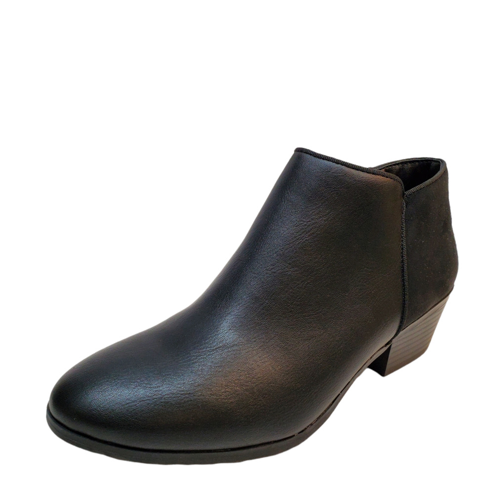 Style & Co Womens Shoes Wileyy  Zipper Ankle Booties Black 8M